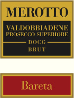 Valdobbiadene Prosecco Superiore Brut Bareta 2017, Merotto (Italia)