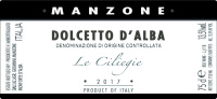 Dolcetto d'Alba Le Ciliegie 2017, Manzone Giovanni (Italia)