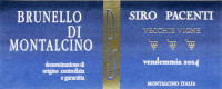 Brunello di Montalcino Vecchie Vigne 2014, Siro Pacenti (Italia)