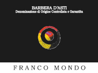 Barbera d'Asti 2019, Franco Mondo (Italy)