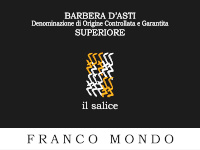 Barbera d'Asti Superiore Il Salice 2016, Franco Mondo (Italia)