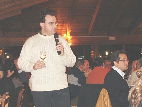 Antonello Biancalana during the tasting of Grechetto dei Colli Martani 2005
