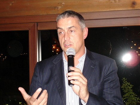 Gianluca Morino during one of his speeches