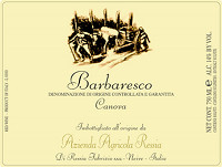 Barbaresco Canova 2007, Ressia (Italy)