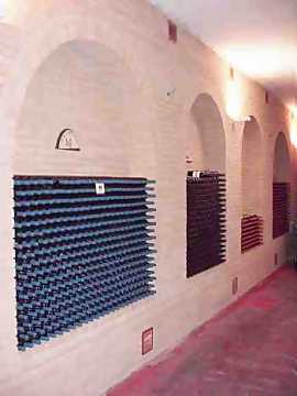Monte Schiavo's cellar for bottle
refinement