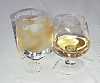 Two ways of drinking whisky: ''On the Rocks'' and plain