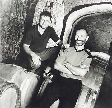 Enzo and Gianni Boglietti in their
cellar