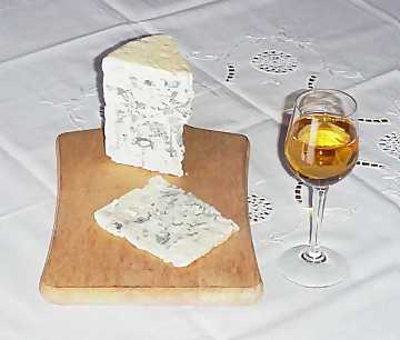 A classic matching: Sauternes and
Roquefort