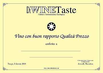 Il nuovo attestato di DiWineTaste per i
vini con buon rapporto qualità prezzo