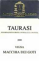 Taurasi Vigna Macchia dei Goti 2000, Antonio Caggiano (Italia)