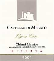 Chianti Classico Riserva Vigna Casi 2000, Castello di Meleto (Italy)