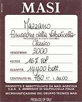 Amarone della Valpolicella Classico Mazzano 2000, Masi (Veneto, Italia)