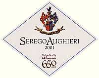 Valpolicella Classico Superiore dell'Anniversario Serego Alighieri 2001, Masi (Veneto, Italia)