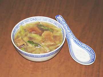 La zuppa è fra i piatti più importanti
della cucina cinese