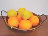 The most common varieties of citrus fruits: orange and lemon
