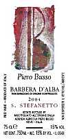 Barbera d'Alba S. Stefanetto 2004, Piero Busso (Piedmont, Italy)