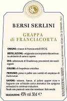 Grappa di Franciacorta, Bersi Serlini (Lombardia, Italia)