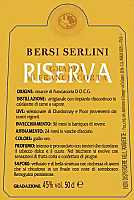 Grappa di Franciacorta Riserva, Bersi Serlini (Lombardy, Italy)