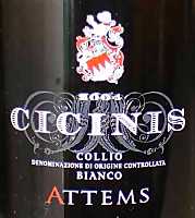 Collio Bianco Cicinis 2004, Attems (Friuli Venezia Giulia, Italy)