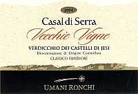 Verdicchio dei Castelli di Jesi Classico Superiore Casal di Serra Vecchie Vigne 2004, Umani Ronchi (Marches, Italy)