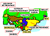 The production areas of Provence