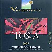 Chianti Colli Senesi Tosca 2005, Tenuta Valdipiatta (Toscana, Italia)