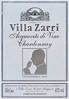 Acquavite di Vino Chardonnay 2004, Villa Zarri (Emilia Romagna, Italia)