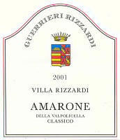 Amarone della Valpolicella Classico Villa Rizzardi 2003, Guerrieri Rizzardi (Veneto, Italia)