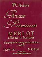 Gocce Preziose Merlot 2006, Vendrame (Lazio, Italia)