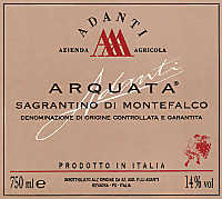 Sagrantino di Montefalco 2004, Adanti (Umbria, Italia)