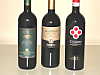 The trhree Rosso Conero Riserva wines of our comparative tasting