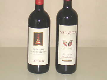 The
Brunello di Montalcino and Vino Nobile di Montepulciano of our comparative
tasting