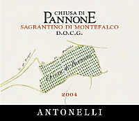 Sagrantino di Montefalco Chiusa di Pannone 2004, Antonelli San Marco (Umbria, Italia)