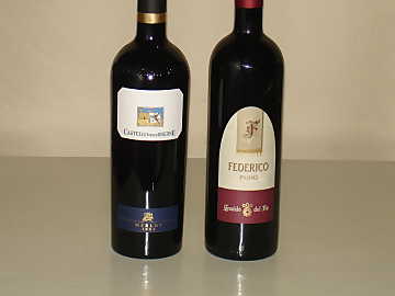 The Merlot and
Cabernet Sauvignon of our comparative tasting