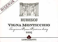 Torgiano Rosso Riserva Rubesco Vigna Monticchio 2005, Lungarotti (Umbria, Italia)