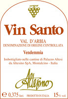 Val d'Arbia Vin Santo 2001, Altesino (Toscana, Italia)