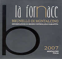 Brunello di Montalcino 2007, La Fornace (Tuscany, Italy)