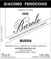 Barolo Bussia 2008, Giacomo Fenocchio (Piedmont, Italy)