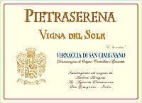 Vernaccia di San Gimignano Vigna del Sole 2011, Pietraserena (Tuscany, Italy)