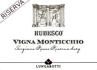Torgiano Rosso Riserva Rubesco Vigna Monticchio 2007, Lungarotti (Umbria, Italia)