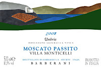 Moscato Passito Villa Monticelli 2009, Barberani (Umbria, Italia)