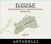 Montefalco Sagrantino Chiusa di Pannone 2008, Antonelli San Marco (Umbria, Italia)
