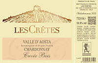 Valle d'Aosta Chardonnay Cuvée Bois 2013, Les Crêtes (Vallée d'Aoste, Italy)