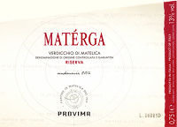 Verdicchio di Matelica Riserva Materga 2014, Provima - Produttori Vitivinicoli Matelica (Marche, Italia)