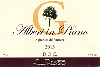 Aglianico del Vulture Alberi in Piano 2013, Il Passo (Basilicata, Italia)