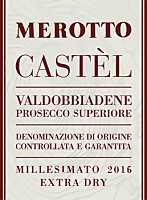 Valdobbiadene Prosecco Superiore Extra Dry Castèl 2016, Merotto (Veneto, Italia)
