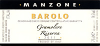 Barolo Riserva Gramolere 2011, Manzone Giovanni (Piedmont, Italy)