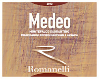 Montefalco Sagrantino Medeo 2012, Romanelli (Umbria, Italy)