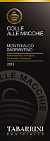 Montefalco Sagrantino Colle alle Macchie 2013, Tabarrini (Umbria, Italia)