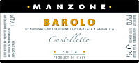 Barolo Castelletto 2014, Manzone Giovanni (Piedmont, Italy)